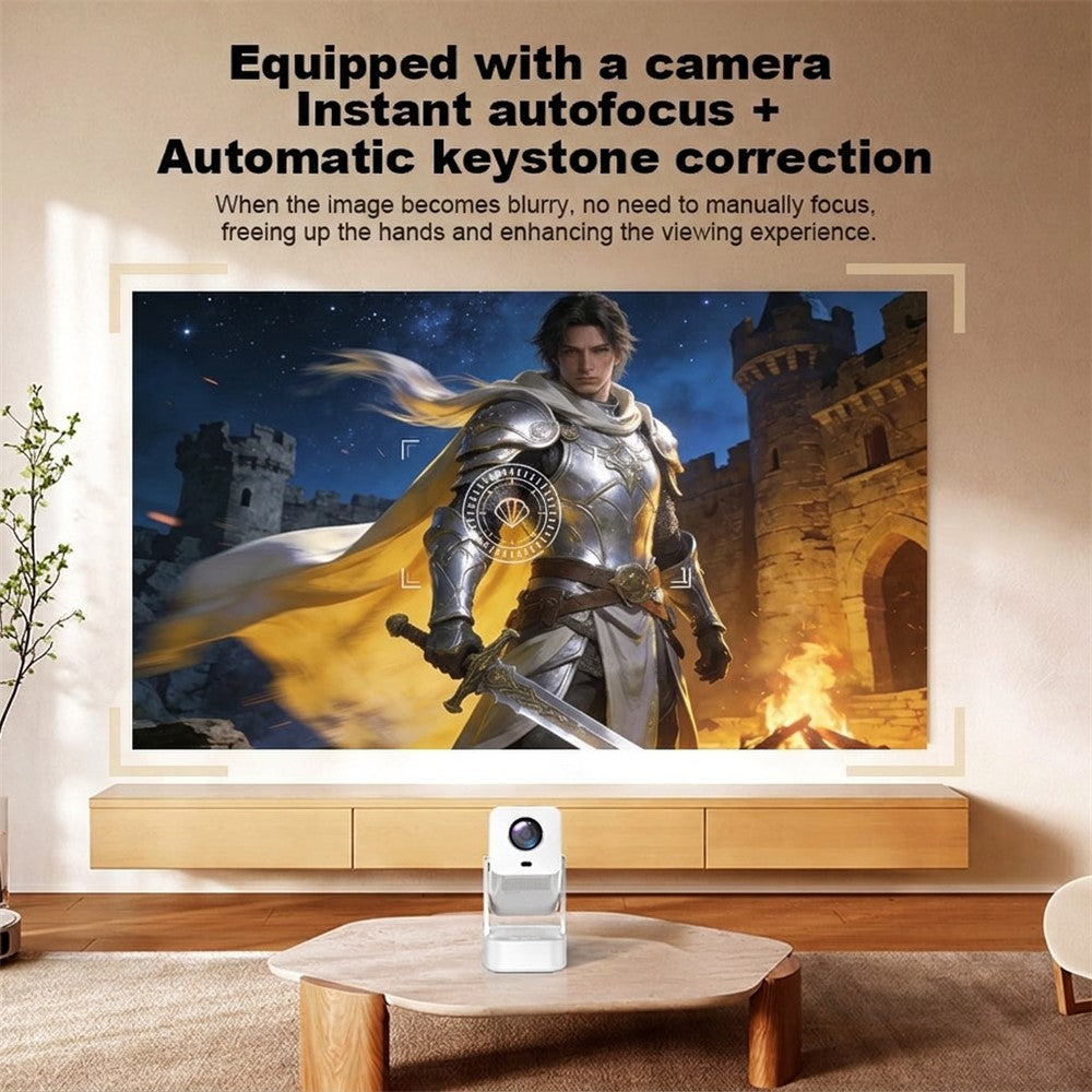 IMC360 LCD Projector 320 ANSI Lumen 1080P WiFi 6 Android 11 1GB+8GB Autofocus Projector for Home Theater, Single Speaker