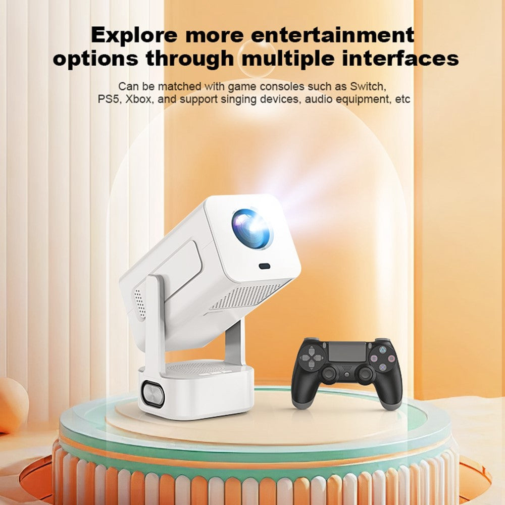 IMC360 LCD Projector 320 ANSI Lumen 1080P WiFi 6 Android 11 1GB+8GB Autofocus Projector for Home Theater, Single Speaker