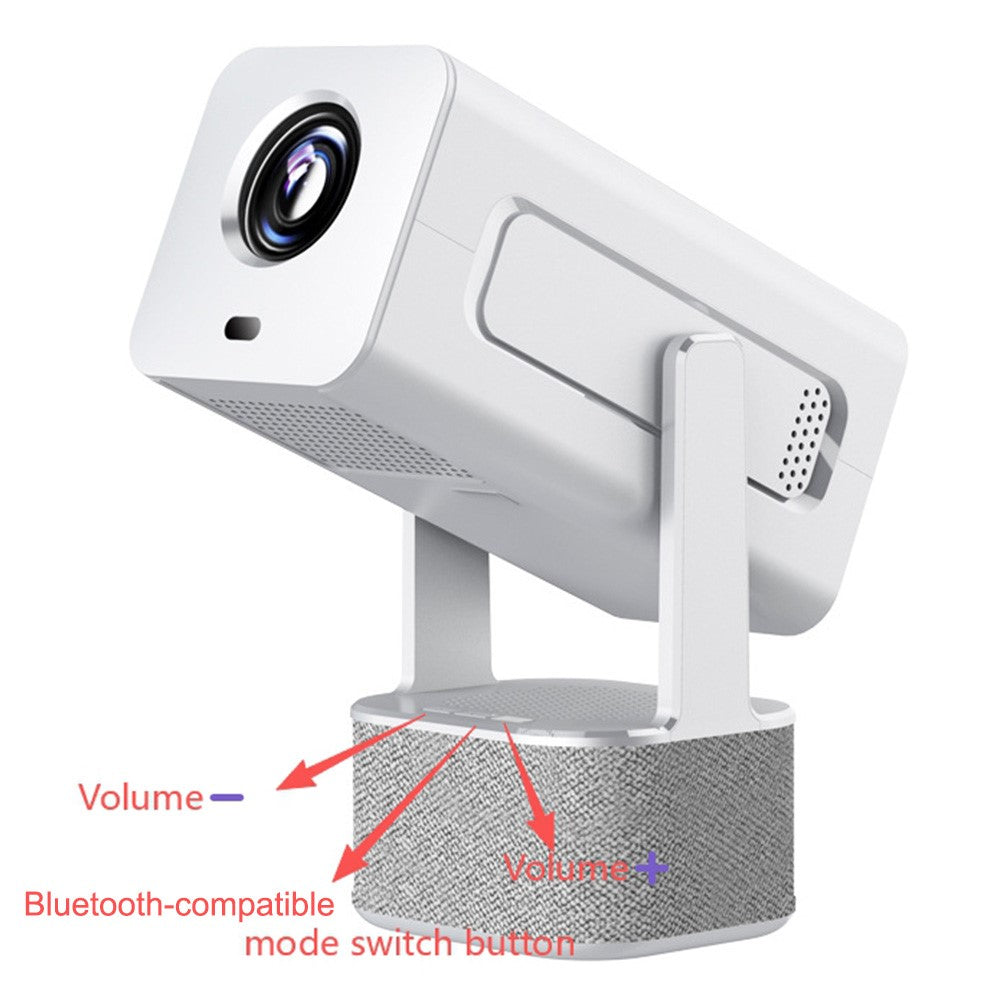 IMC360 1GB+8GB LCD Projector Autofocus 1080P HD WiFi 6 Home Cinema Projector, Dual Speakers, Cloth Coating Base