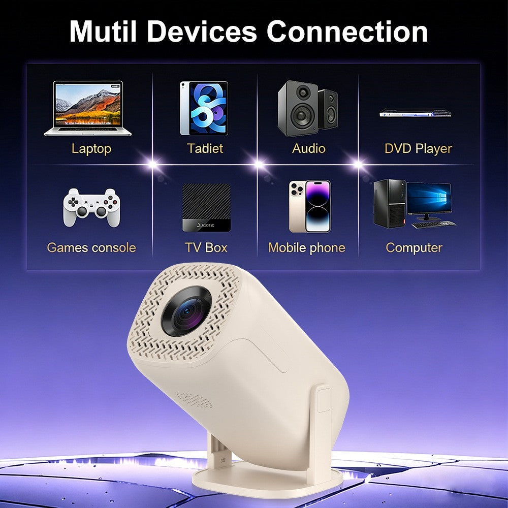 U5 Gaming Console 2-in-1 Android 14 HD Projector Allwinner H723 8K 200 Lumens Screen Projection Device for Home Cinema