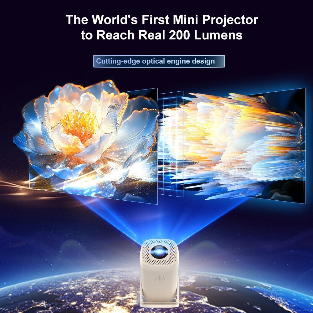 U5 Gaming Console 2-in-1 Android 14 HD Projector Allwinner H723 8K 200 Lumens Screen Projection Device for Home Cinema