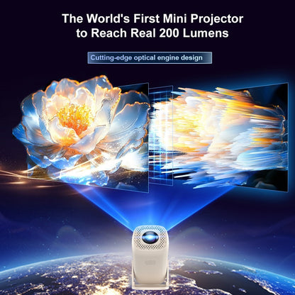 U5 Gaming Console 2-in-1 Android 14 HD Projector Allwinner H723 8K 200 Lumens Screen Projection Device for Home Cinema