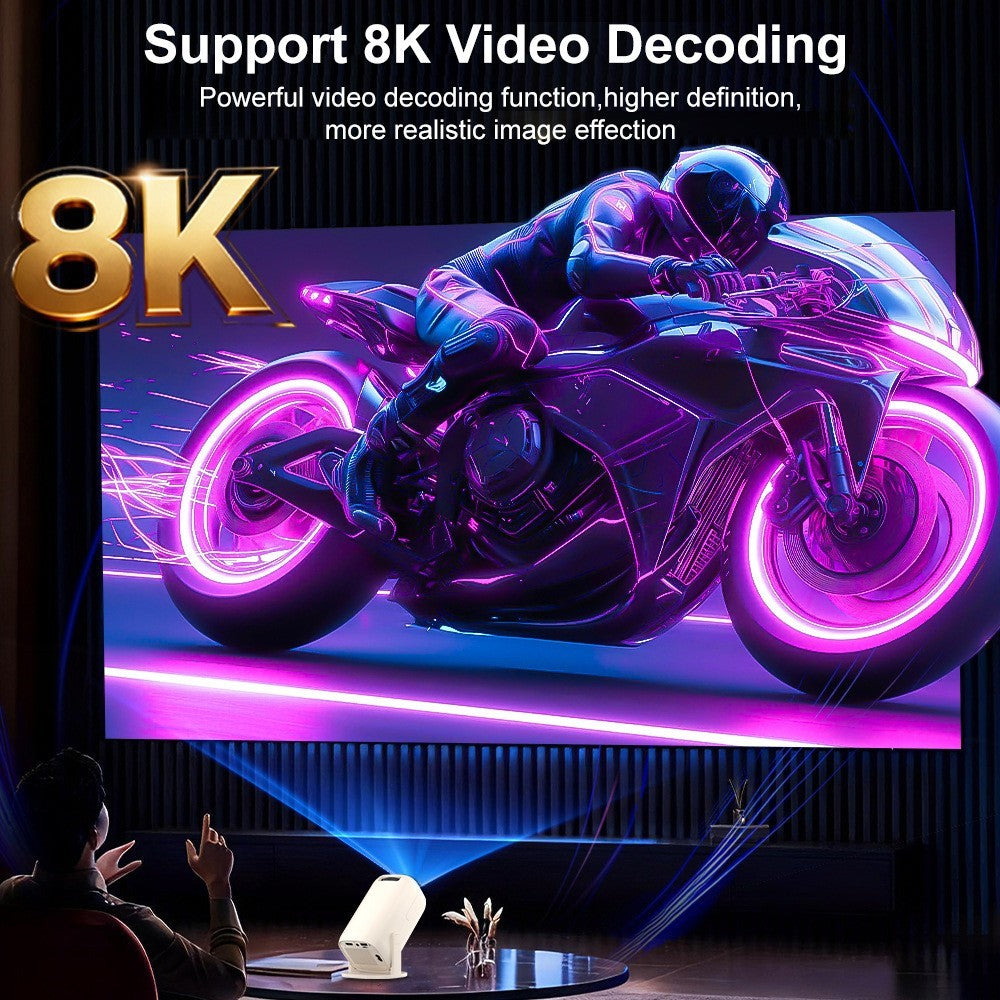 U5 Gaming Console 2-in-1 Android 14 HD Projector Allwinner H723 8K 200 Lumens Screen Projection Device for Home Cinema