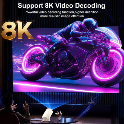 U5 Gaming Console 2-in-1 Android 14 HD Projector Allwinner H723 8K 200 Lumens Screen Projection Device for Home Cinema