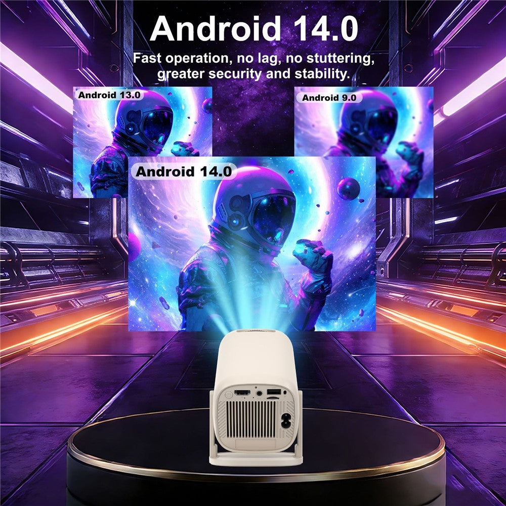 U5 Gaming Console 2-in-1 Android 14 HD Projector Allwinner H723 8K 200 Lumens Screen Projection Device for Home Cinema