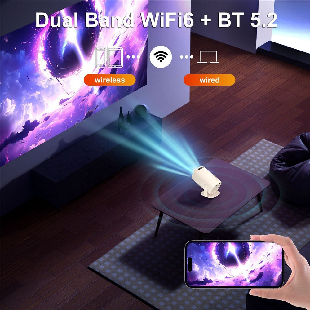 U5 Gaming Console 2-in-1 Android 14 HD Projector Allwinner H723 8K 200 Lumens Screen Projection Device for Home Cinema