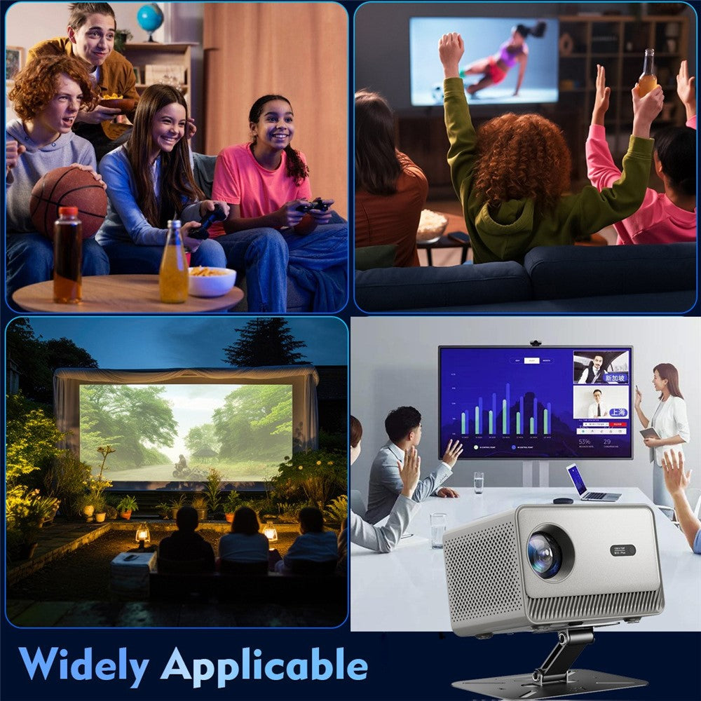 M10 Plus Portable Mini Projector 720P HD Android 11 4K Decoding WiFi 6 Dual Band Home Cinema Projector