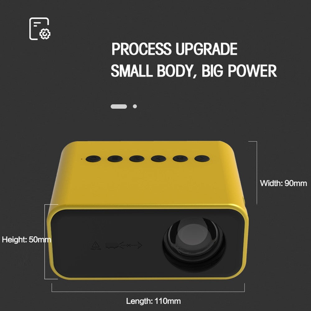 YITAN YT500 24 ANSI Mini Projector Home Theater Projector 100Inch Image Display for Phone, Laptop, Computer