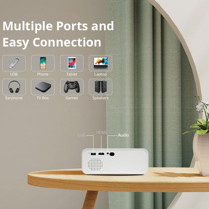 L012AH Remote Electric Focus Bluetooth-compatible Portable 110 ANSI Home Theater Projector (CE)