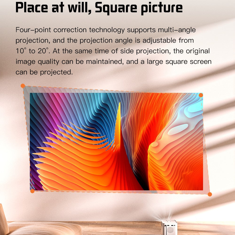 S30MAX Portable Mini Projector WiFi Bluetooth-compatible HD Video Home Theater LED Projector
