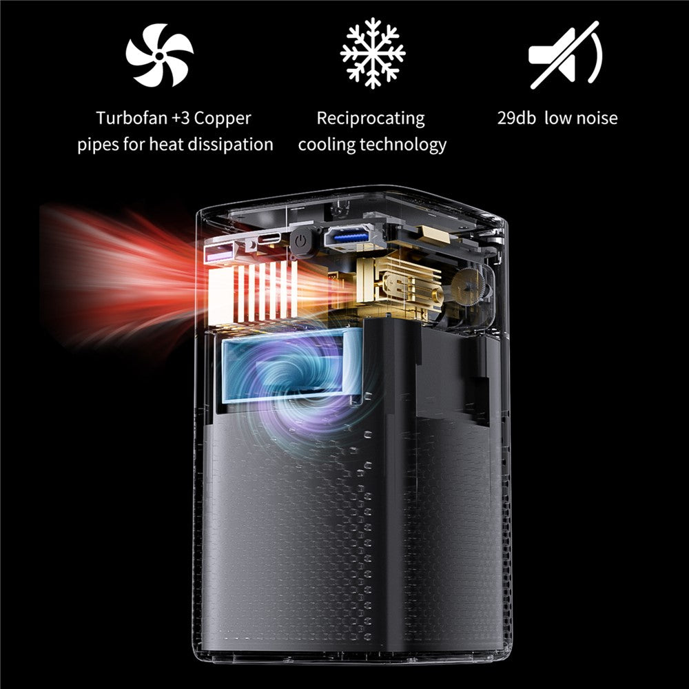 C900 Android 9.0 WiFi Mini DLP Projector 960x540P High Definition Pocket Home Theater