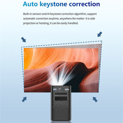C900 Android 9.0 WiFi Mini DLP Projector 960x540P High Definition Pocket Home Theater