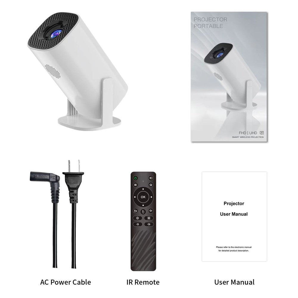P30 Mini Heimprojektor 4K Dual WiFi Bluetooth Tragbar
