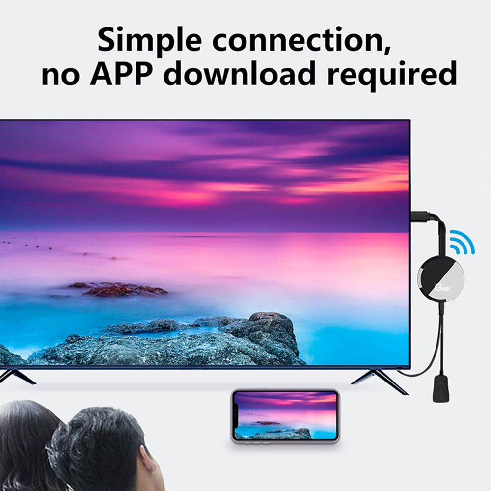 G4K Upgraded 5G Version MiraScreen TV Stick WiFi Display Dongle 4K Mirroring Adapter for Miracast Airplay DLNA