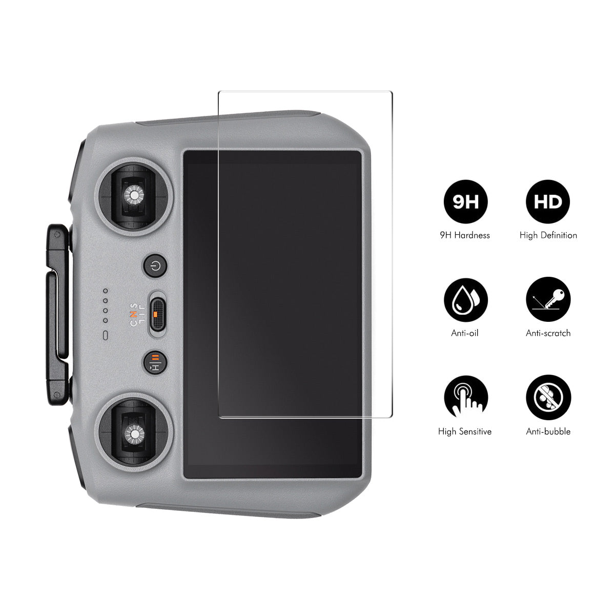 ENKAY HAT PRINCE For DJI RC / DJI RC 2 2Pcs Screen Protector   9H High Aluminum-Silicon Glass Film