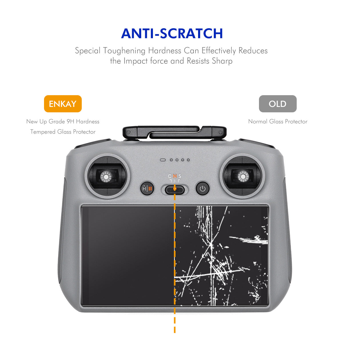 ENKAY HAT PRINCE For DJI RC / DJI RC 2 Screen Protector   9H High Aluminum-Silicon Glass Film