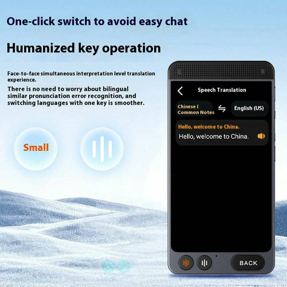 D21 142 Languages 4.0 Inch Smart Translator Portable Offline Translator Voice Interpreter
