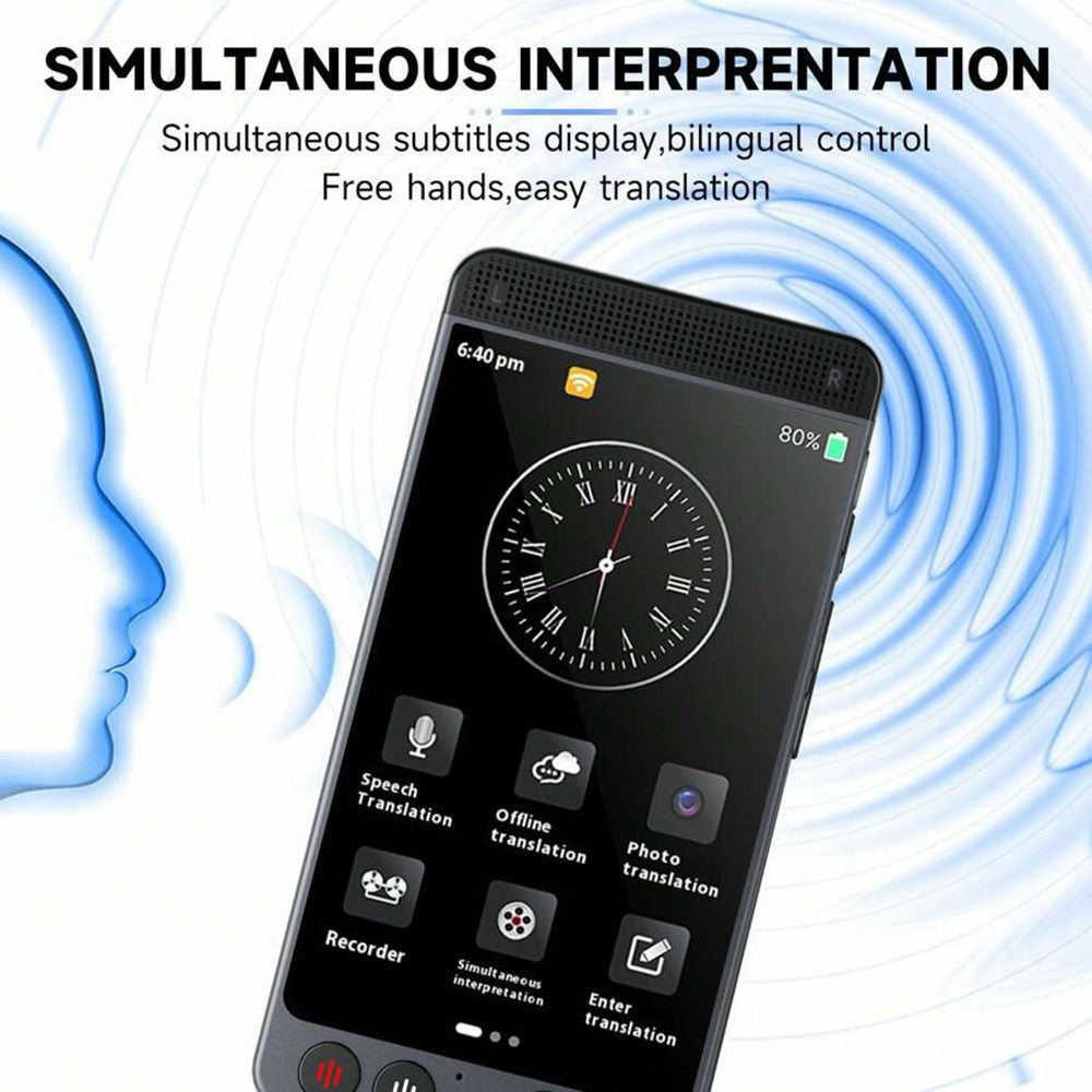 D21 142 Languages 4.0 Inch Smart Translator Portable Offline Translator Voice Interpreter
