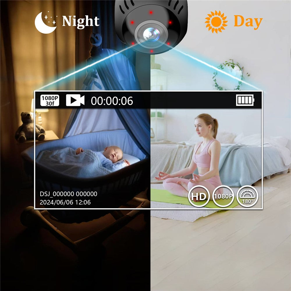 L30 Intelligente WLAN-Kamera - Heimüberwachung mit Live-Wiedergabe, Panoramablick und Handy-Monitoring