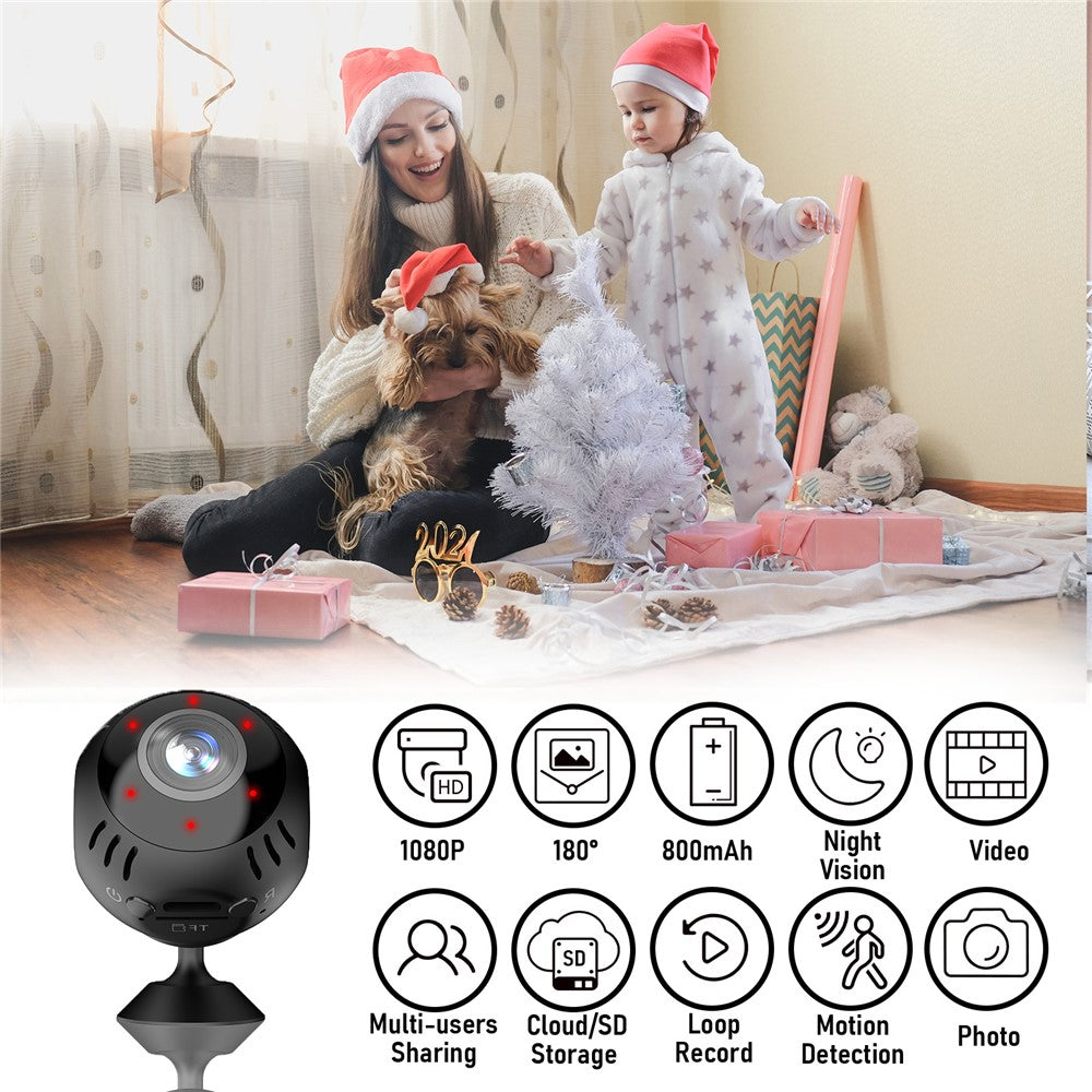 L30 Intelligente WLAN-Kamera - Heimüberwachung mit Live-Wiedergabe, Panoramablick und Handy-Monitoring