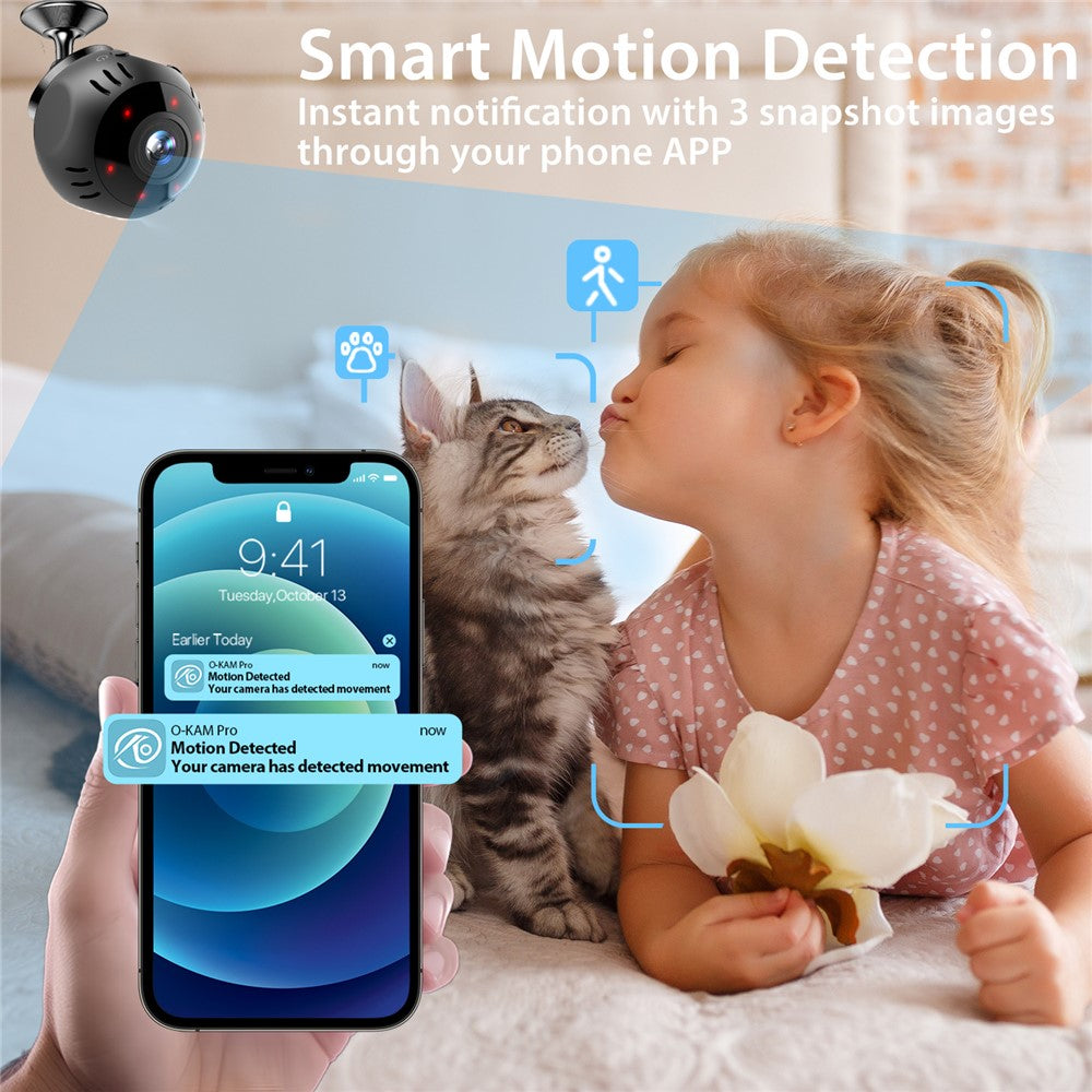 L30 Intelligente WLAN-Kamera - Heimüberwachung mit Live-Wiedergabe, Panoramablick und Handy-Monitoring