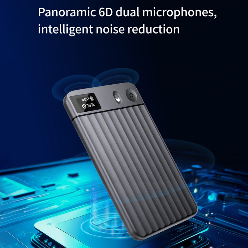 AI7 8GB KI-Diktiergerät mit Echtzeit-Transkription und Smart-Recording-Karte