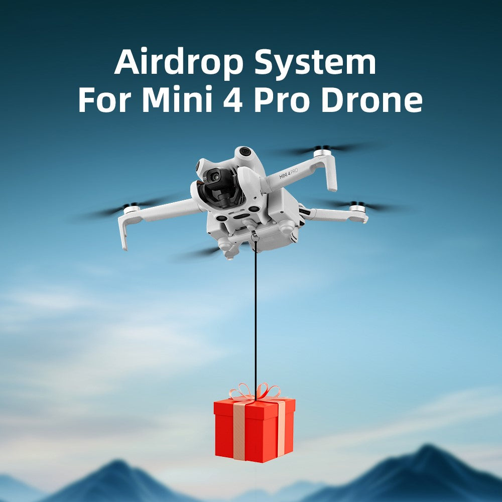 BRDRC For DJI Mini 4 Pro Photosensitive Thrower Fishing Bait Gift Deliver Airdrop System