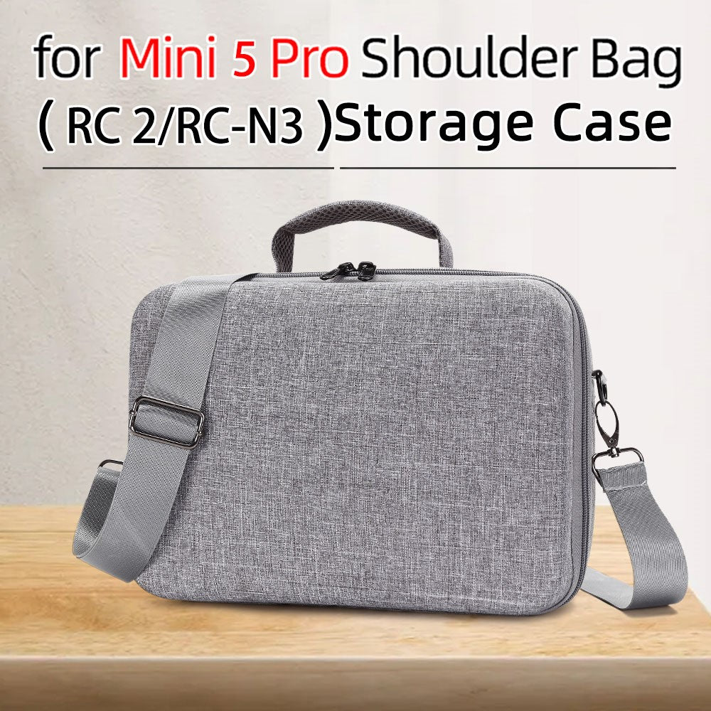 For DJI Mini 5 Pro Drone Storage Bag with Shoulder Strap Shockproof EVA Portable Carry Case