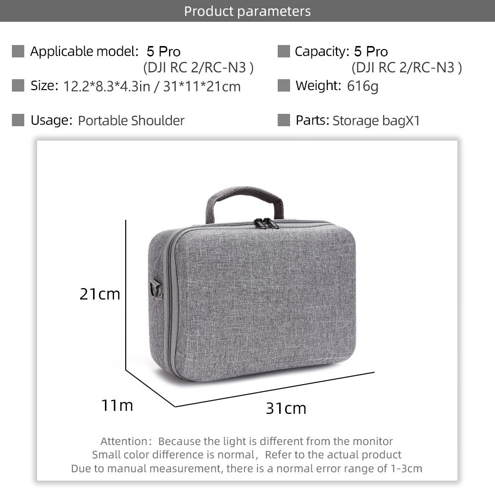 For DJI Mini 5 Pro Drone Storage Bag with Shoulder Strap Shockproof EVA Portable Carry Case