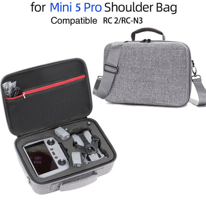 For DJI Mini 5 Pro Drone Storage Bag with Shoulder Strap Shockproof EVA Portable Carry Case