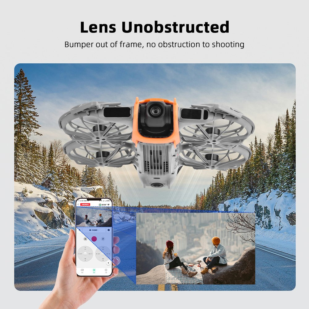 BRDRC For DJI Neo 2 Shock Absorption Bumper Plastic Anti-Collision Drone Gimbal Protector Guard