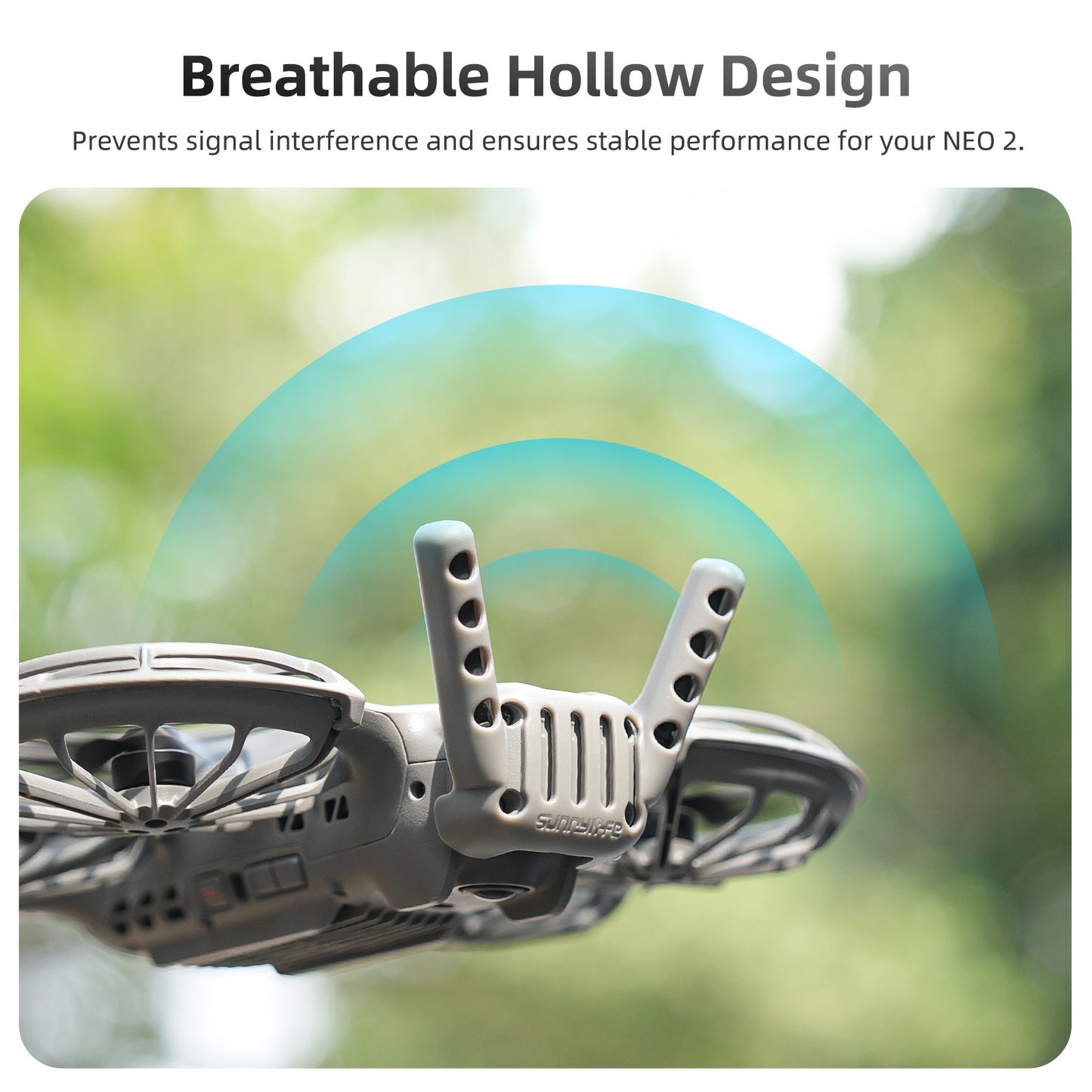SUNNYLIFE For DJI Neo 2 Digital Transceiver Antenna Protective Case Shock Absorption Anti Collision Cover