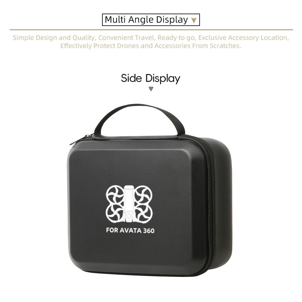 PU Portable Storage Case for DJI Avata 360 Drone Hard Shell Carrying Bag Travel Organizer Drone Protection Handbag