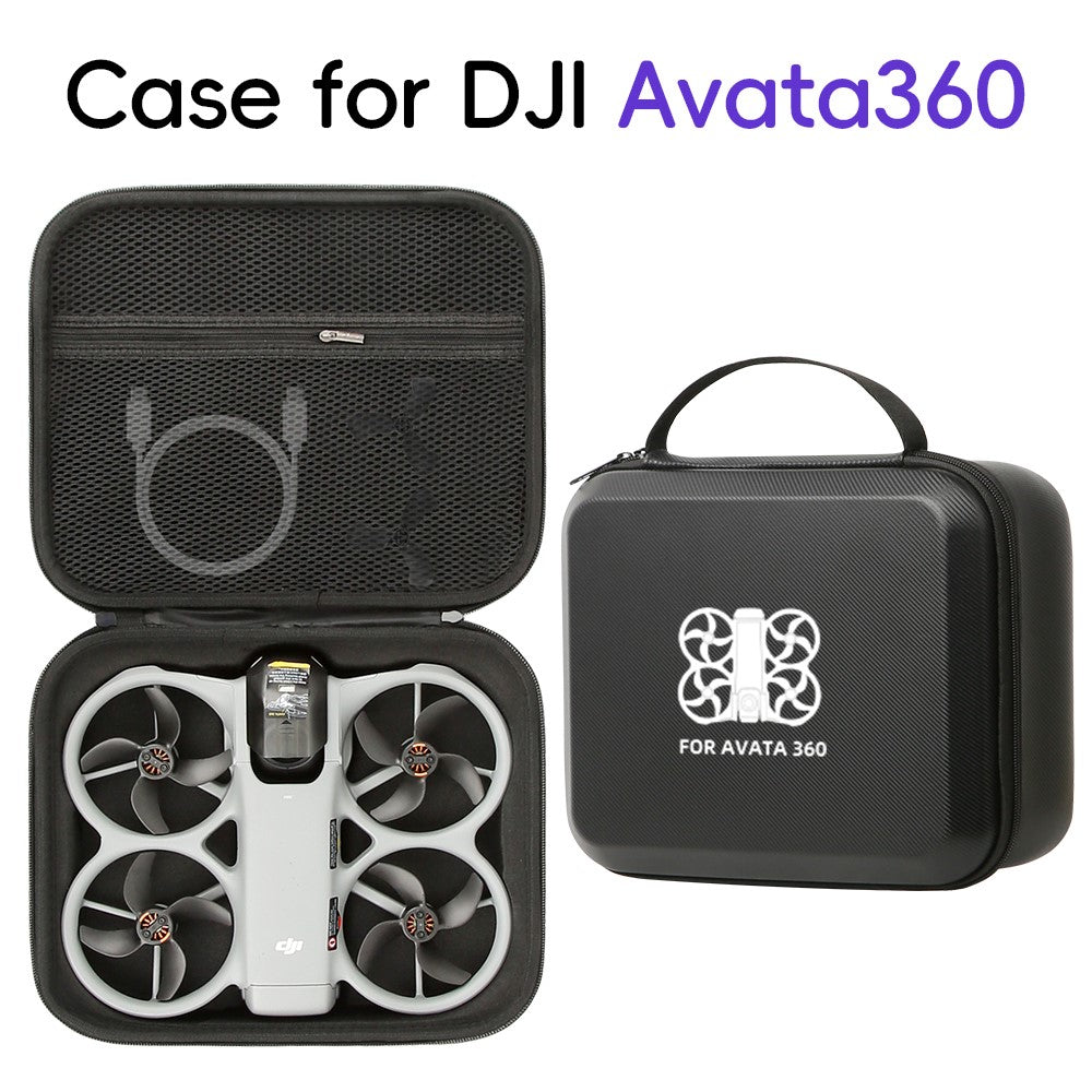PU Portable Storage Case for DJI Avata 360 Drone Hard Shell Carrying Bag Travel Organizer Drone Protection Handbag