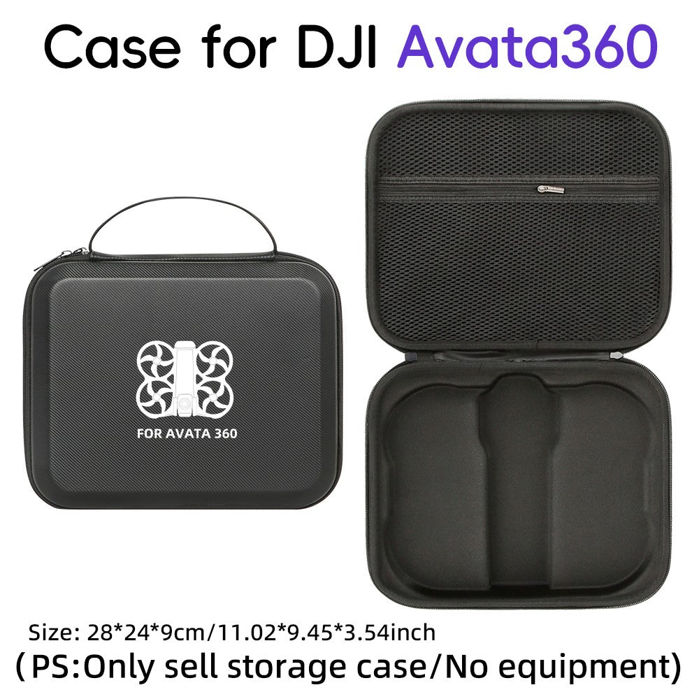PU Portable Storage Case for DJI Avata 360 Drone Hard Shell Carrying Bag Travel Organizer Drone Protection Handbag