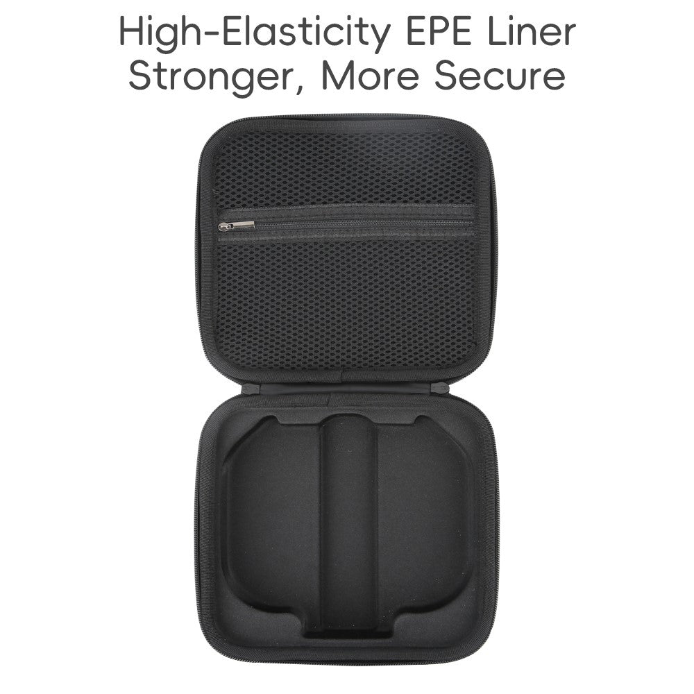 Portable Carrying Case for DJI Neo 2 Drone PU Waterproof Storage Bag Travel Organizer with EPE Foam Interior