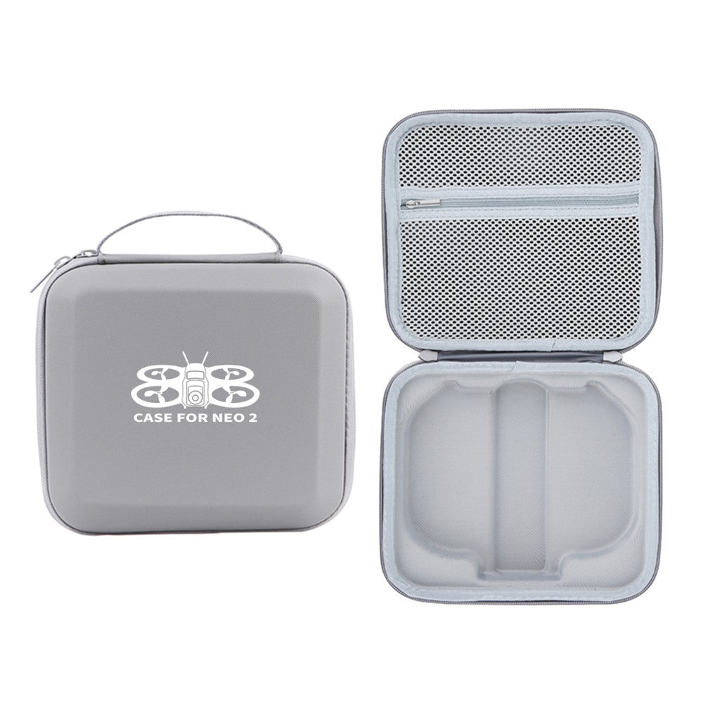 Portable Carrying Case for DJI Neo 2 Drone PU Waterproof Storage Bag Travel Organizer with EPE Foam Interior