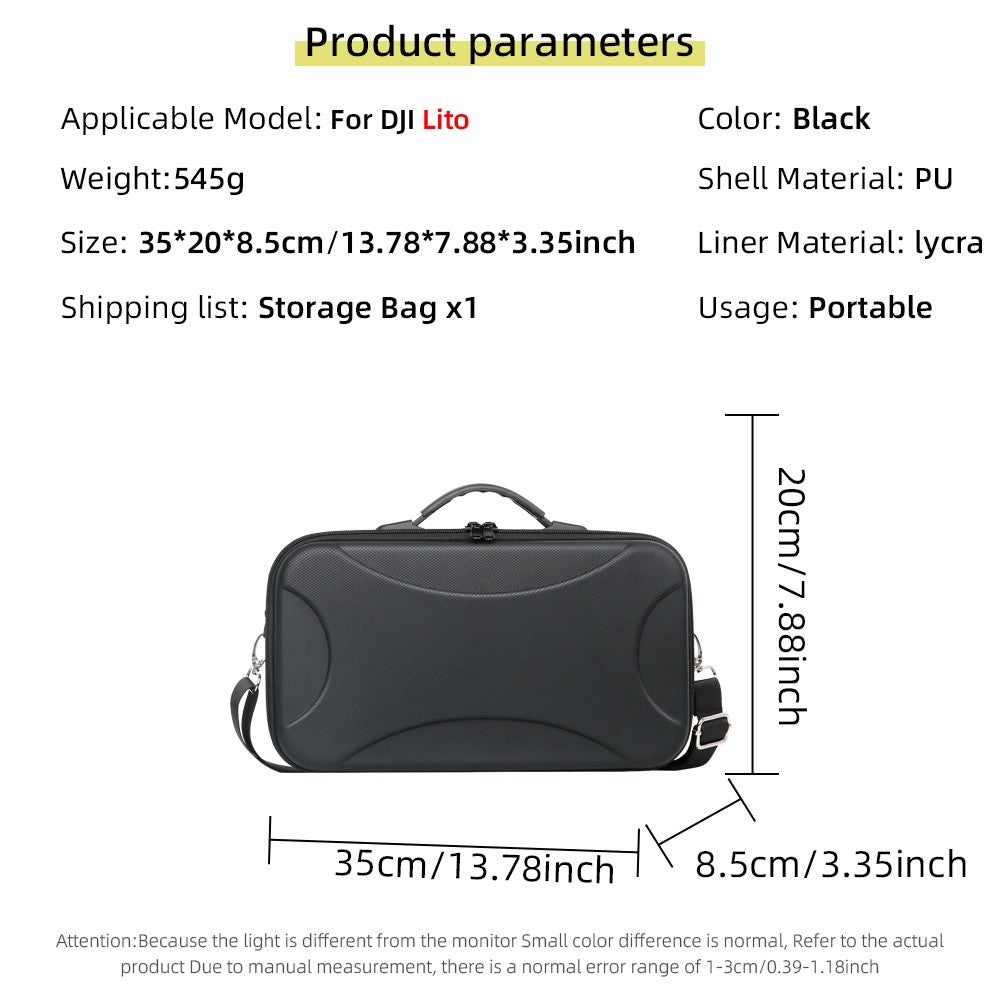 For DJI Lito 1 / Lito X1 Storage Bag Portable Hard Shell Case EVA Foam Lining Waterproof Carry Bag