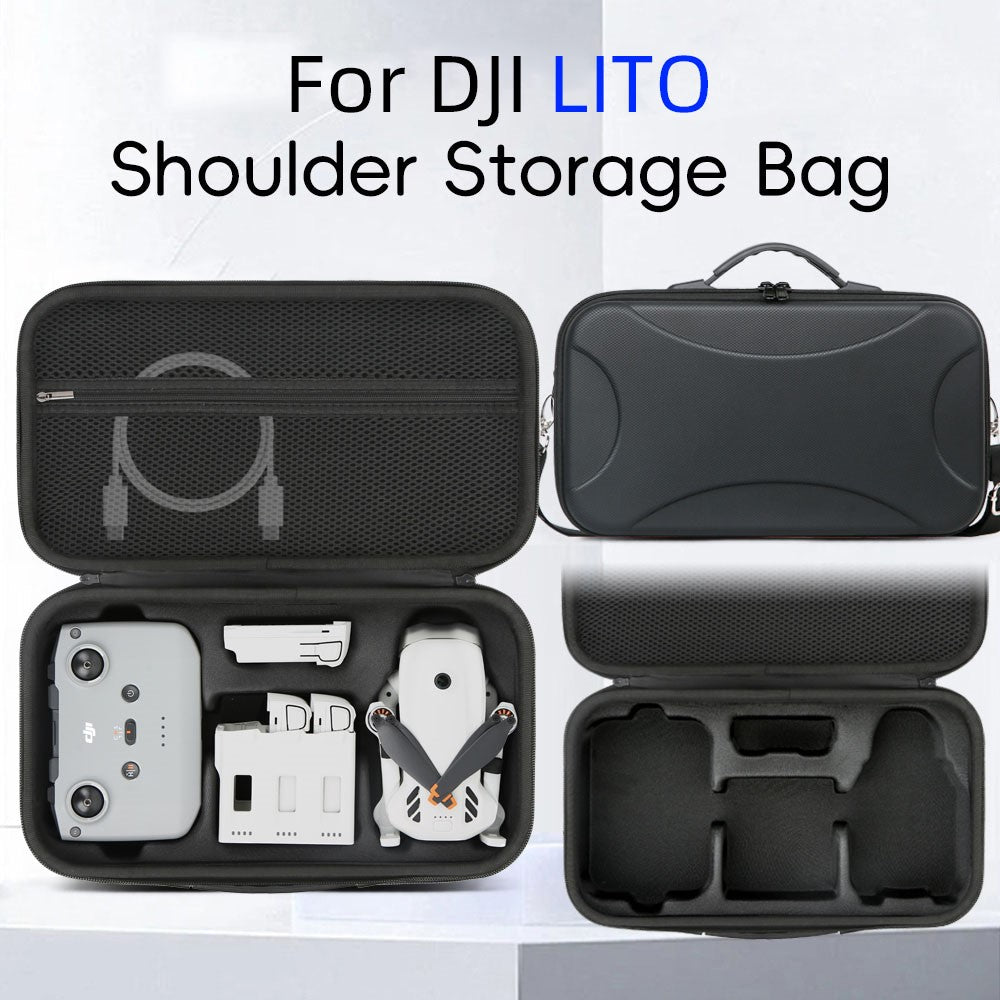 For DJI Lito 1 / Lito X1 Storage Bag Portable Hard Shell Case EVA Foam Lining Waterproof Carry Bag