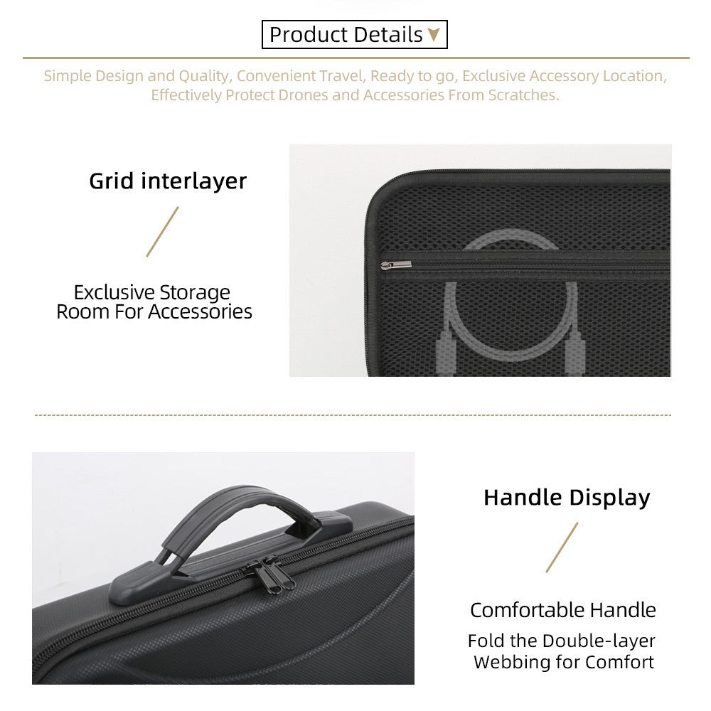 For DJI Lito 1 / Lito X1 Storage Bag Portable Hard Shell Case EVA Foam Lining Waterproof Carry Bag