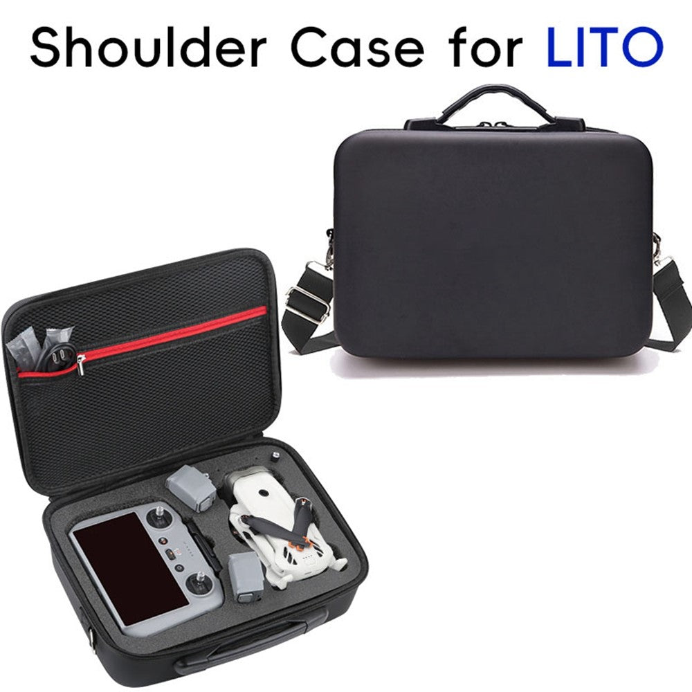 For DJI Lito 1 / Lito X1 Drone Carrying Bag EVA Hard Shell Portable Storage Bag with Shoulder Strap