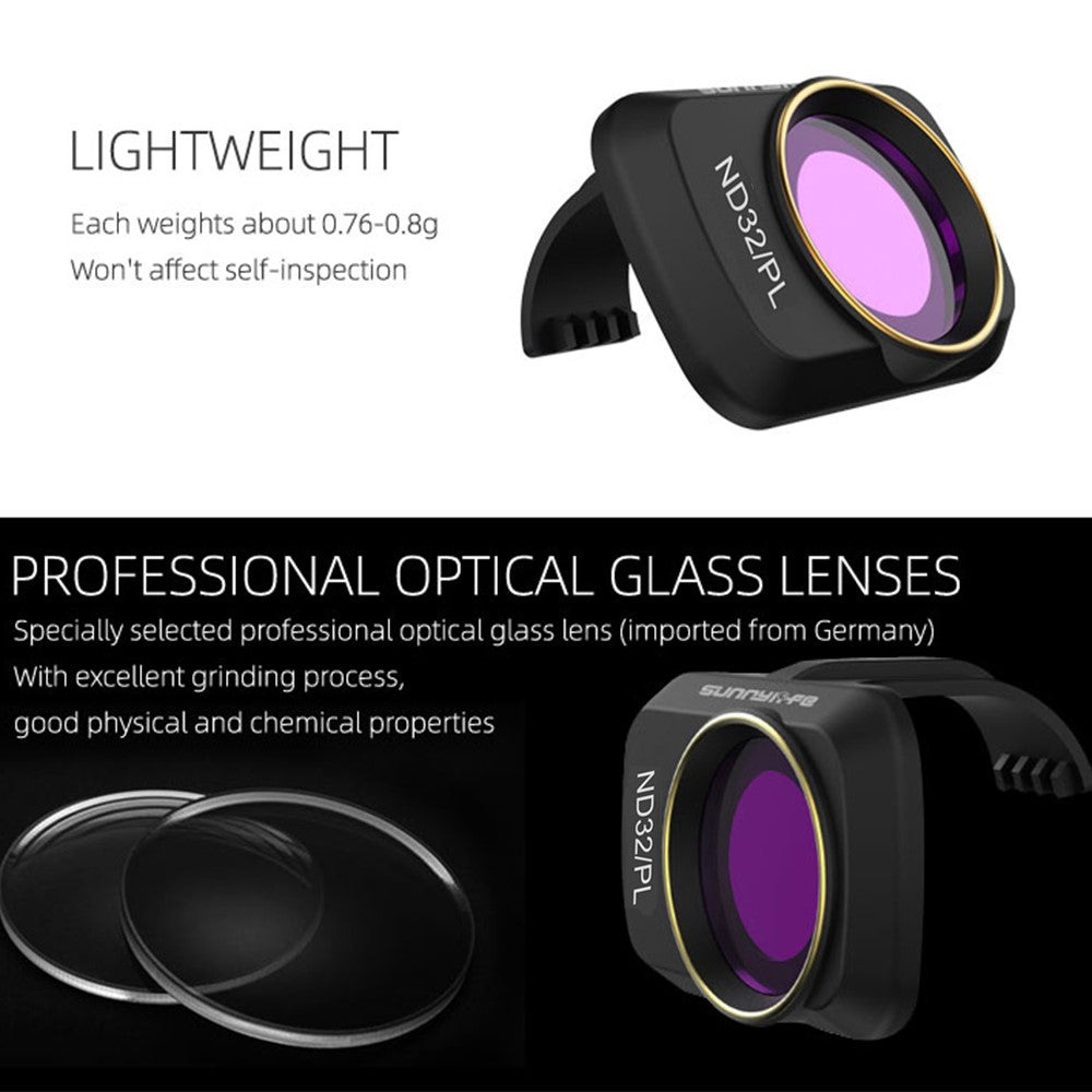 SUNNYLIFE Camera Lens Filter Multi Coated ND/PL Filters for DJI Mini SE/2/Mavic Mini Drone Accessories