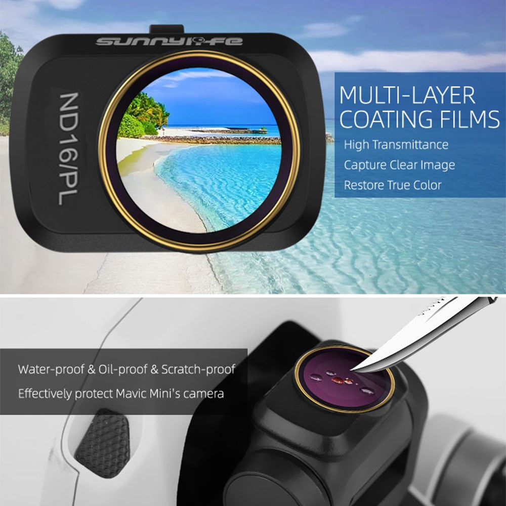SUNNYLIFE Camera Lens Filter Multi Coated ND/PL Filters for DJI Mini SE/2/Mavic Mini Drone Accessories