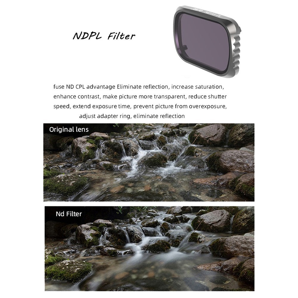 JUNESTAR JSR-1278-09 For DJI Mavic Air 2S Lens Filter ND-PL Filter RC Drone Accessories