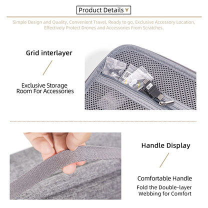 Hard Shell Storage Case for DJI Mini 3 Pro (RC N1), Portable Shockproof Carrying Bag Shoulder Bag