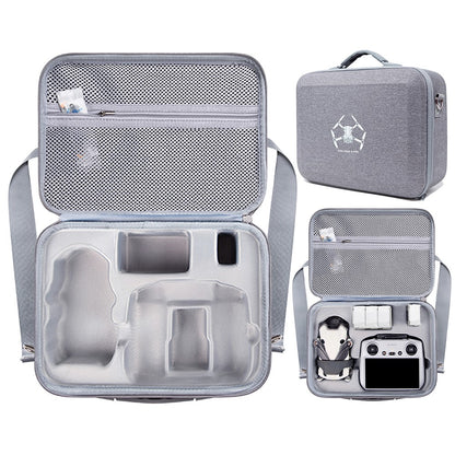For DJI Mini 4 Pro Fly More Combo RC Drone Accessories Storage Bag EVA Handbag Pouch with Shoulder Strap