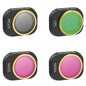 SUNNYLIFE N4P-FI729 4PCS For DJI Mini 4 Pro Oilproof Optical Glass Lens Filters (MCUV+CPL+ND32+ND64)