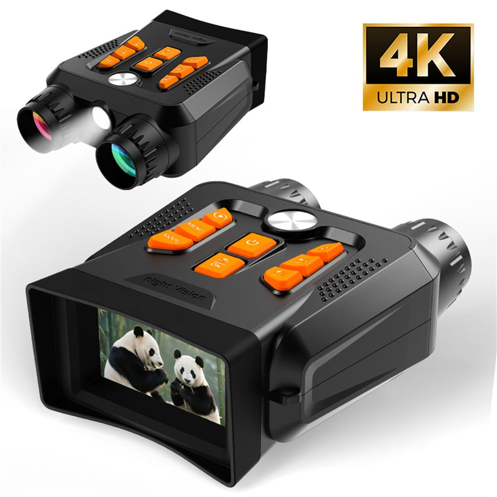 4K Night Vision Binoculars 3.0 Inch Screen 16X Digital Zoom 36MP Camera IR Infrared Digital Telescope for Outdoor Hunting (No Momery Card)