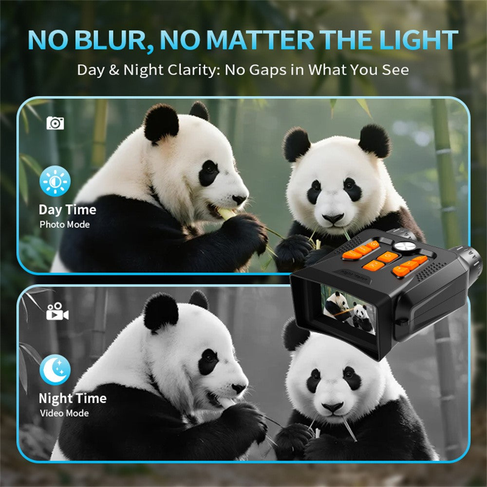 4K Night Vision Binoculars 3.0 Inch Screen 16X Digital Zoom 36MP Camera IR Infrared Digital Telescope for Outdoor Hunting (No Momery Card)