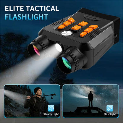 4K Night Vision Binoculars 3.0 Inch Screen 16X Digital Zoom 36MP Camera IR Infrared Digital Telescope for Outdoor Hunting (No Momery Card)